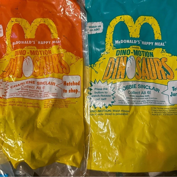 Vtg 1992 Disney Dinosaurs Pump Figures TV Show Sinclair Toy (Lot 5)‎ Mcdonalds - Picture 3 of 6